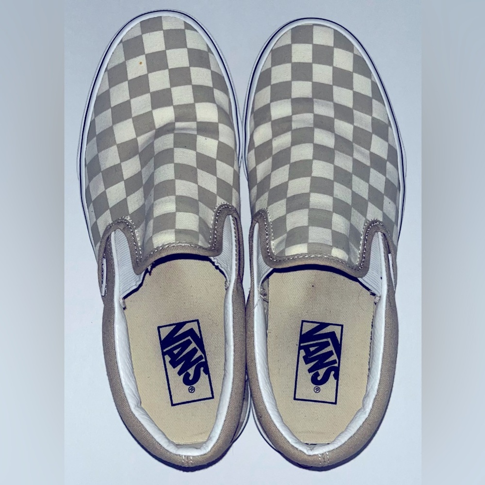 Vans checked sneakers. Fairly used.